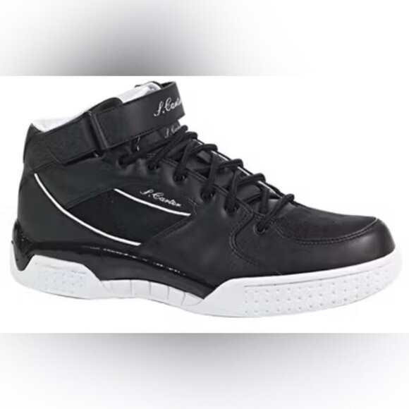 Vintage Reebok S. Carter Mid Top Sneakers Black/White Size 10